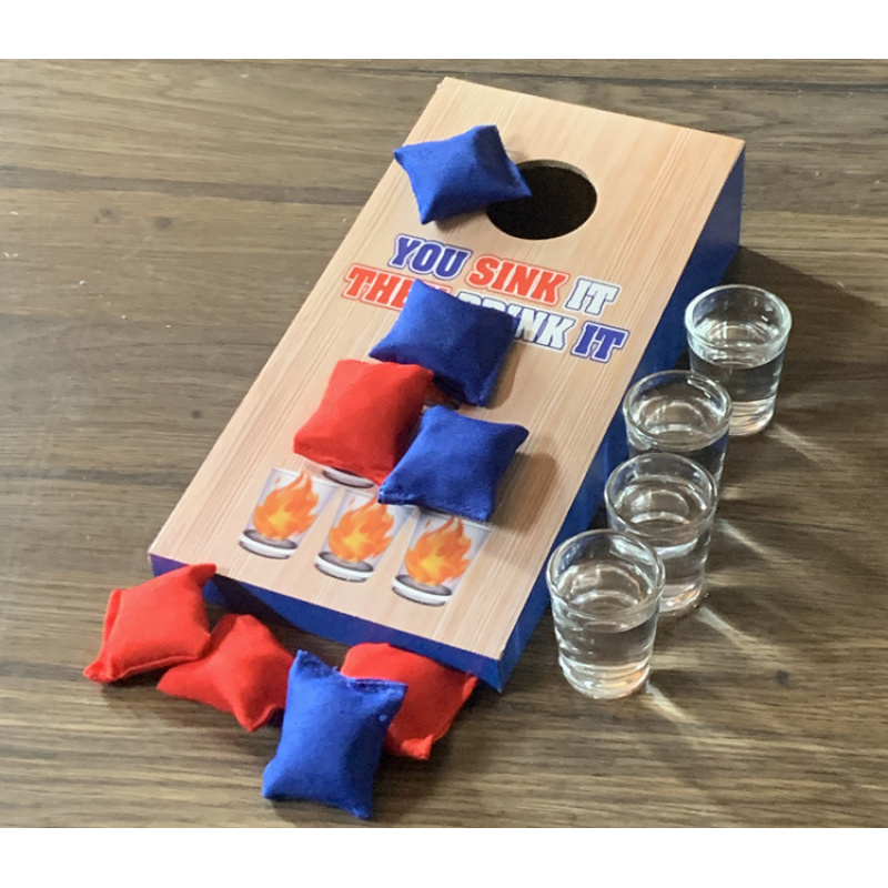 Party Games Kids Outdoor - 1 Set Wooden Throwing Game Board