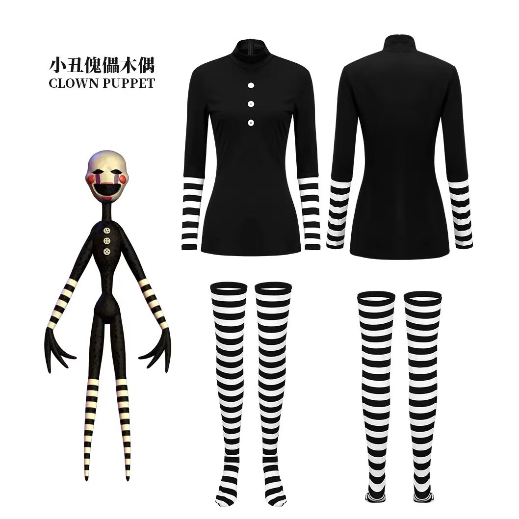 Party Games Night - Game Nights Marionette Cosplay Costume Dress