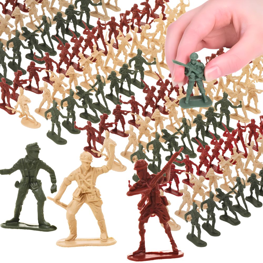 Party Games Mini - 20pcs Green/Red/Yellow Multicolor Mini Army Soldier