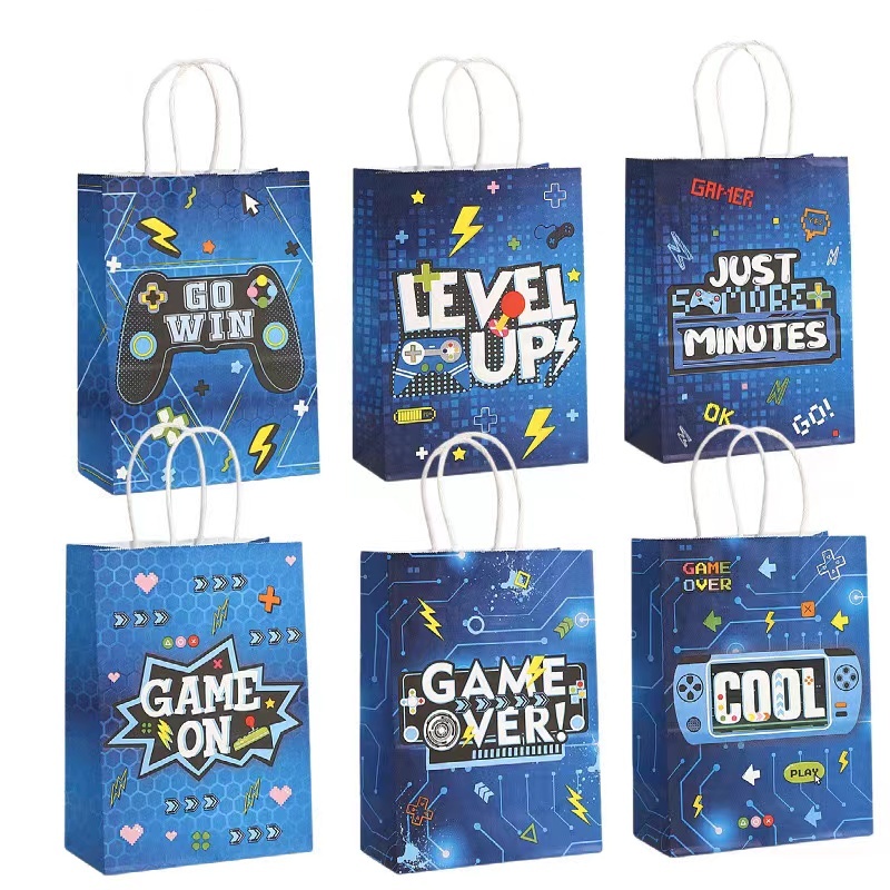 Party Games Night - 6/24Pcs Video Game on Theme Paper