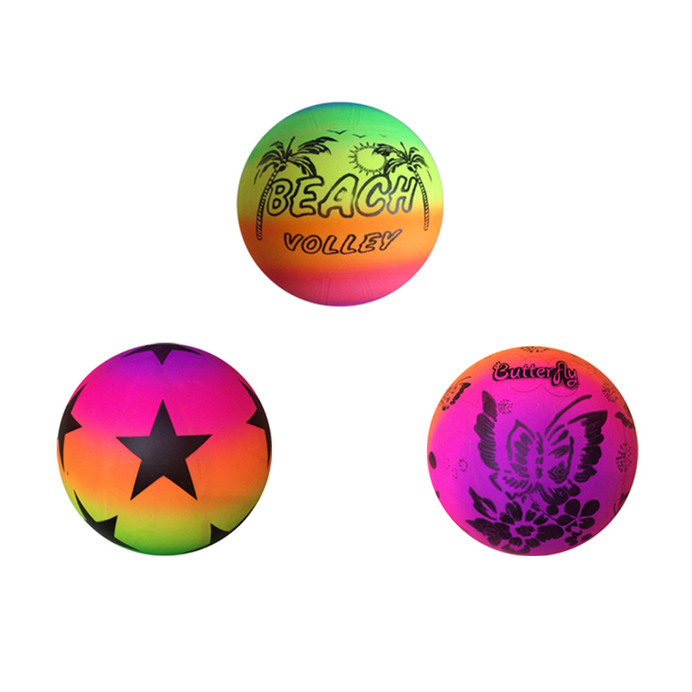 Party Games Kids Outdoor - 3Pcs Rainbow Ball Bright Color Sports