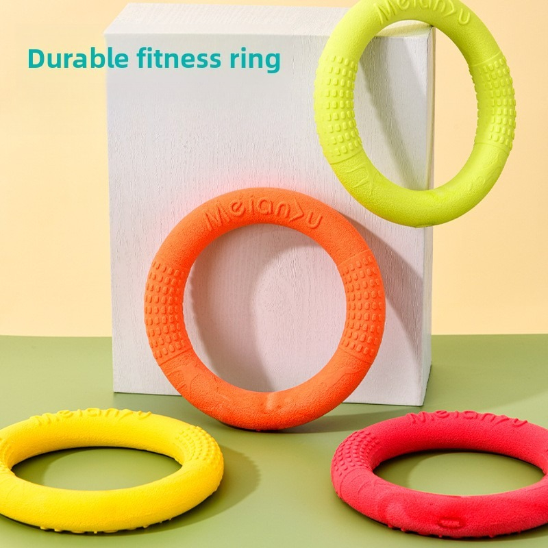 Frisbee Freestyle Disc - Bite-resistant soft pull-ring frisbee dog training