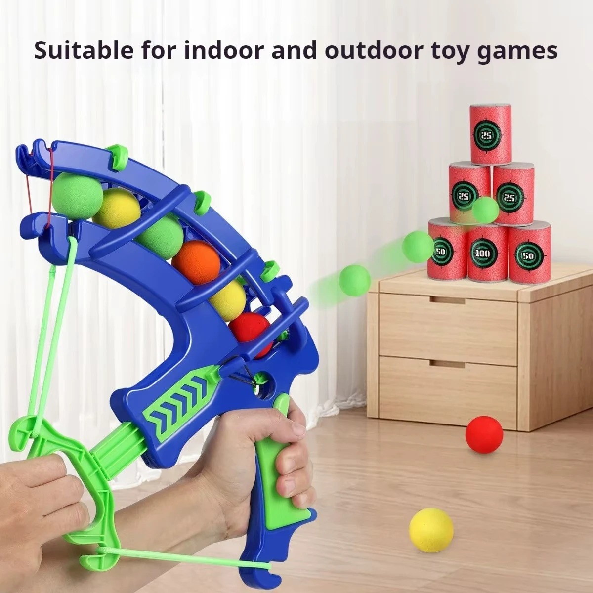 Party Games Kids Outdoor - Throw Sport Slingshot Target Bubble Gun