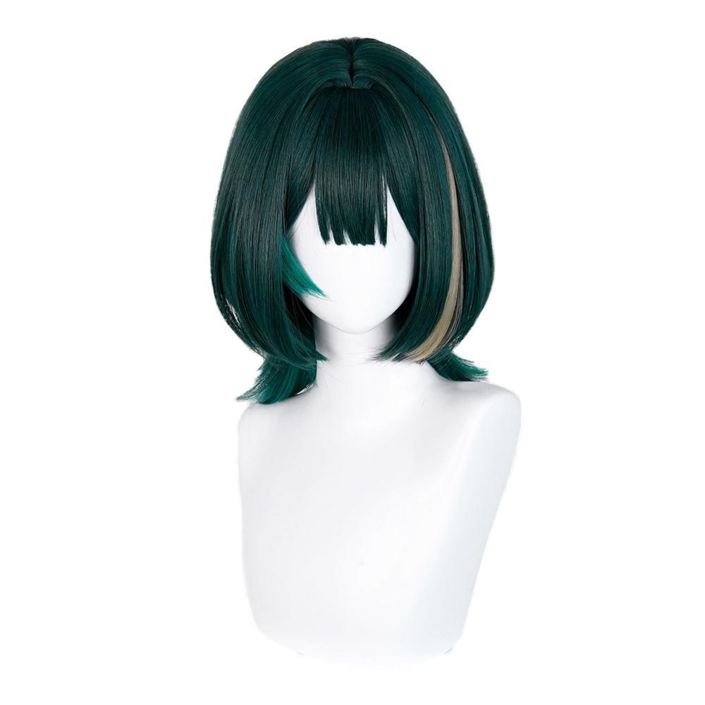 Party Games Carnival - Anime Nefer Cosplay Wig Green Highlights