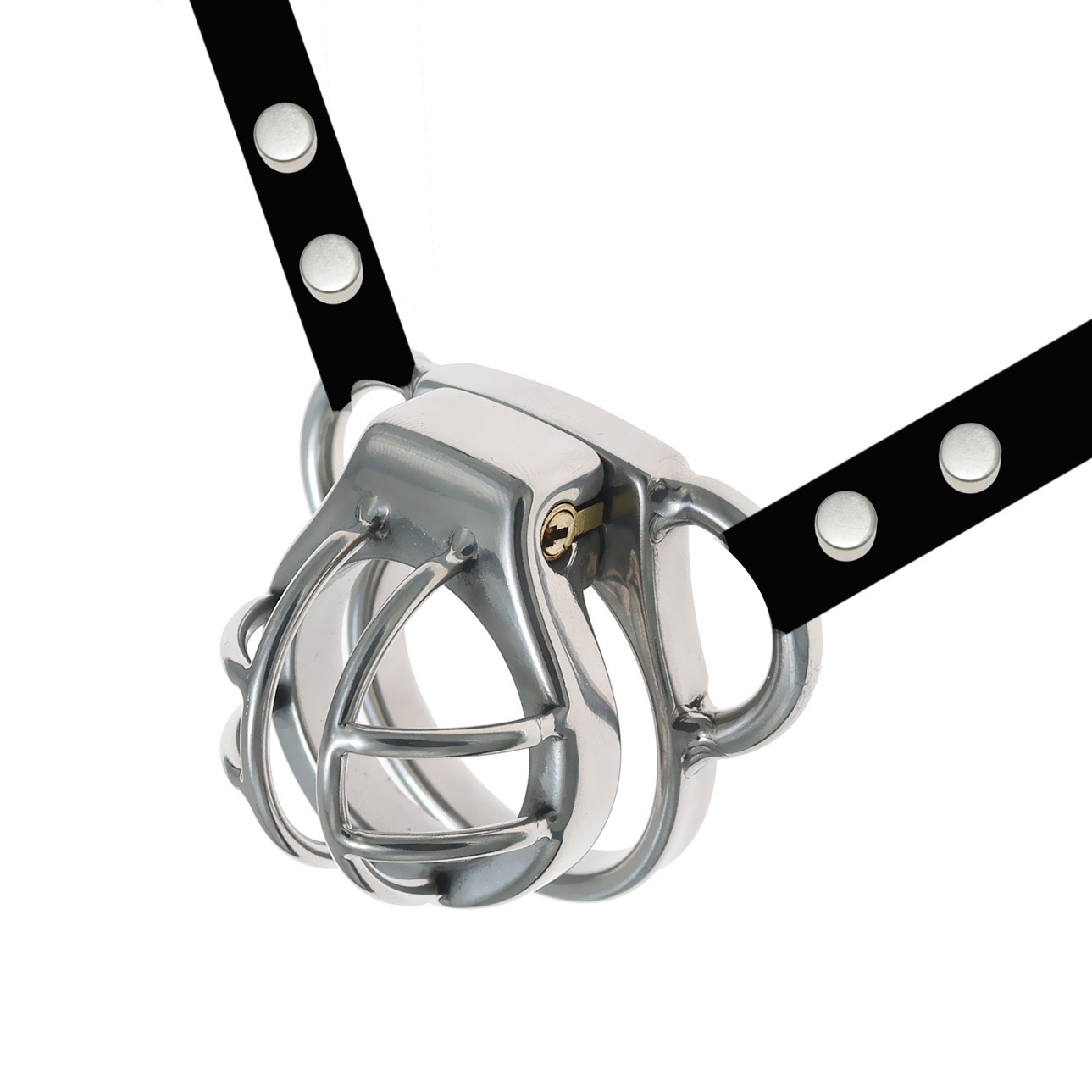 Party Games Young Adults - Belt wearing chastity lock, stainless steel