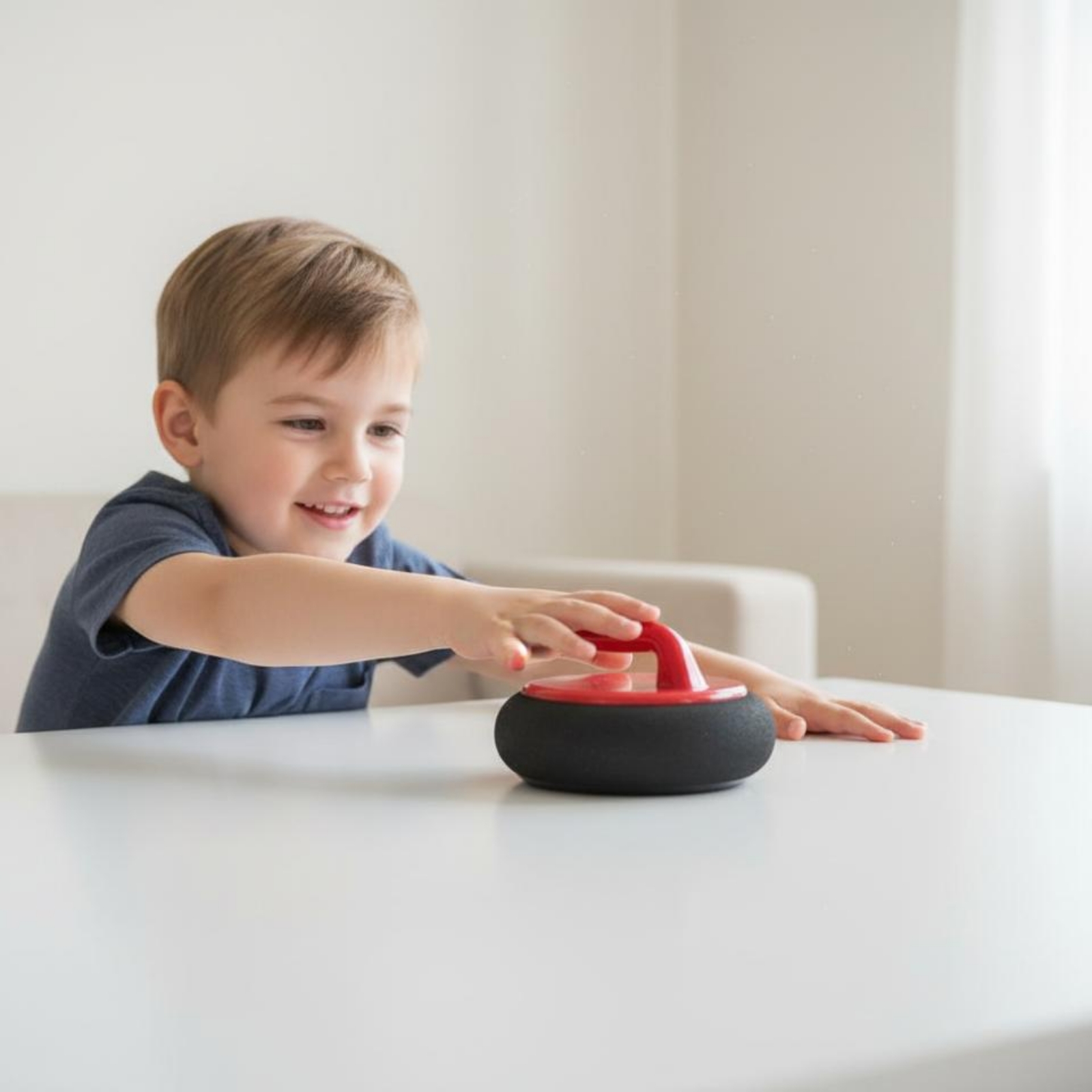 Party Games Mini - Iceless Floor Curling Set Home Enjoyment
