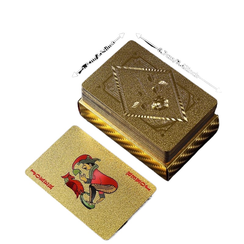 Gold Foil Skull Poker Cards Wa - Party Games Using Playing Cards recension och pris