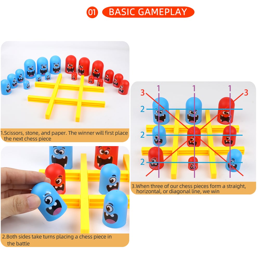 Funny Table Board Games Tic Ta - Tic Tac Toe Giant recension och pris