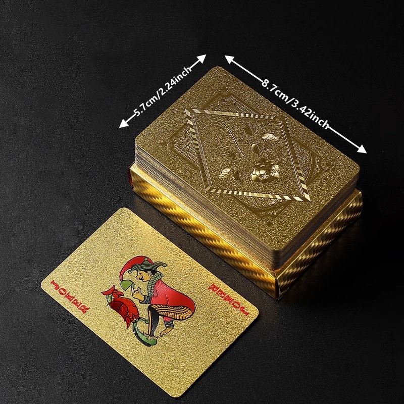 Gold Foil Skull Poker Cards Wa - Party Games Using Playing Cards recension och pris