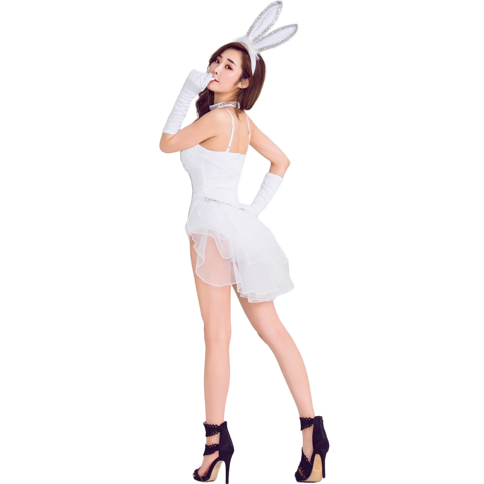 White Sexy Tuxedo Bunny Girl C - Party Games Bunny recension och pris