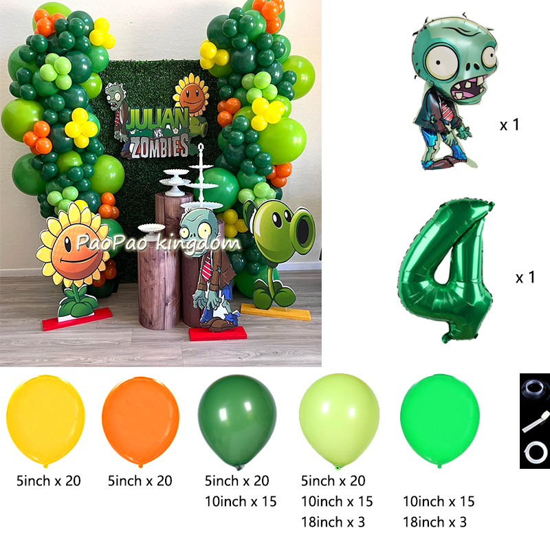 Plants Vs. Z-Zombies Balloons  - Party Games Bunny recension och pris