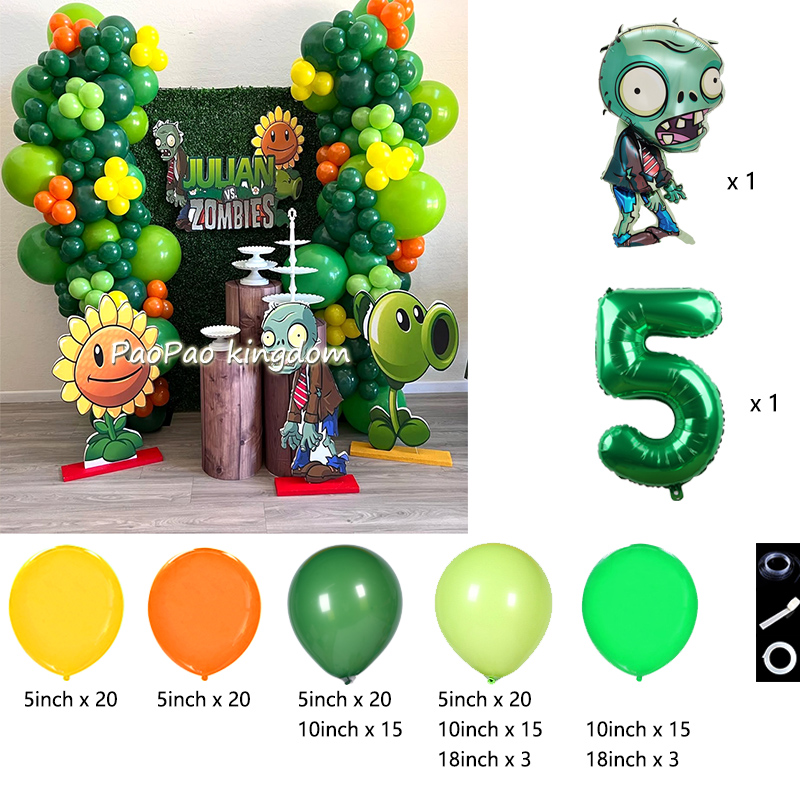 Plants Vs. Z-Zombies Balloons  - Party Games Bunny recension och pris
