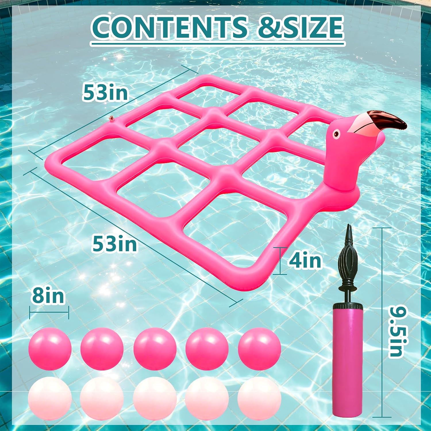 Pink Giant Flamingo Pool Tic T - Tic Tac Toe Giant recension och pris