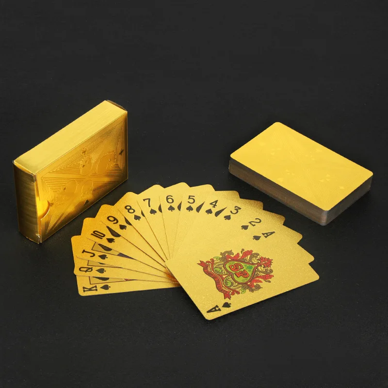 Gold Foil Skull Poker Cards Wa - Party Games Using Playing Cards recension och pris