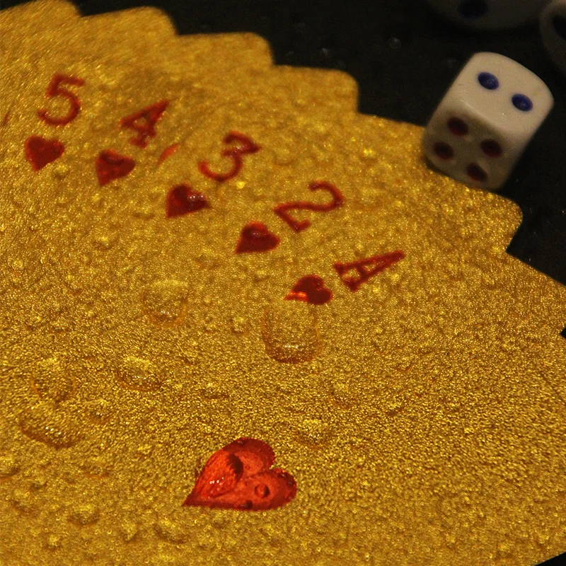 Gold Foil Skull Poker Cards Wa - Party Games Using Playing Cards recension och pris