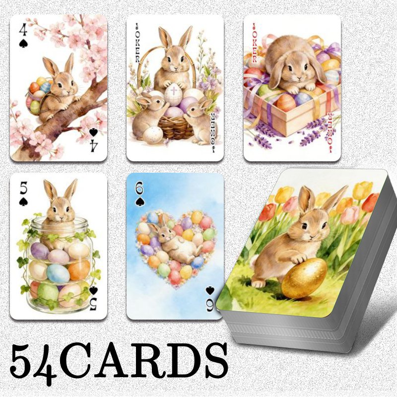54pcs Standard Playing Cards f - Party Games Bunny recension och pris