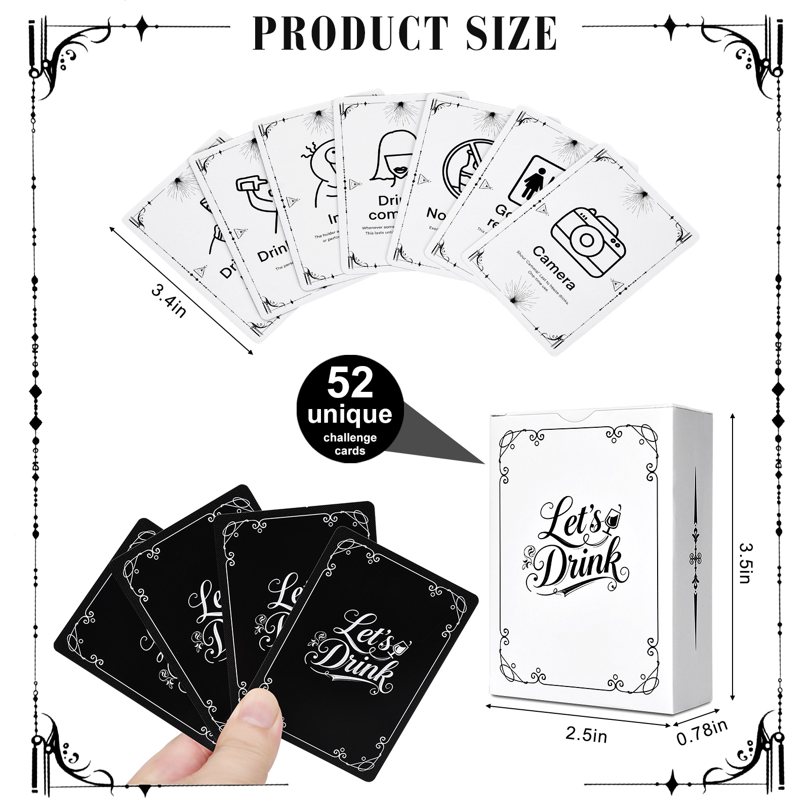 Adult Drinking Game Cards – 52 - Party Games Night recension och pris