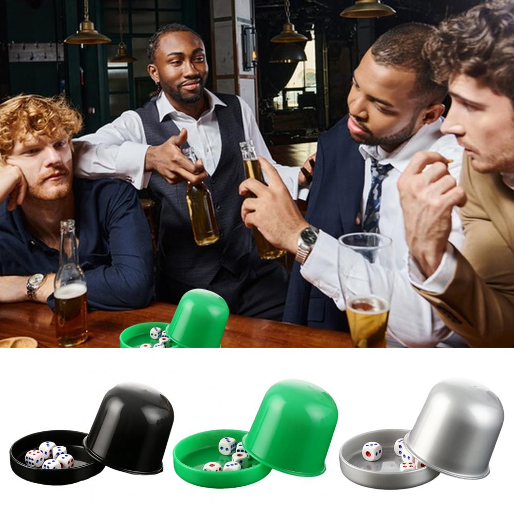 1 Set Dice Cup with Base 6 Dot - Party Games No Equipment recension och pris