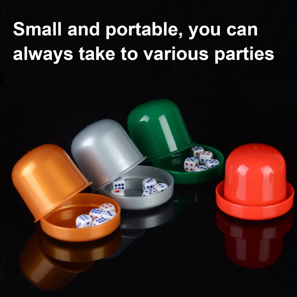 1 Set Dice Cup with Base 6 Dot - Party Games No Equipment recension och pris