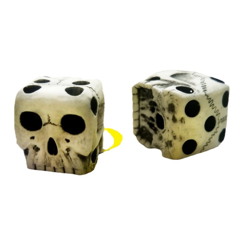 Halloween White Skull Resin Di - Party Games No Equipment recension och pris